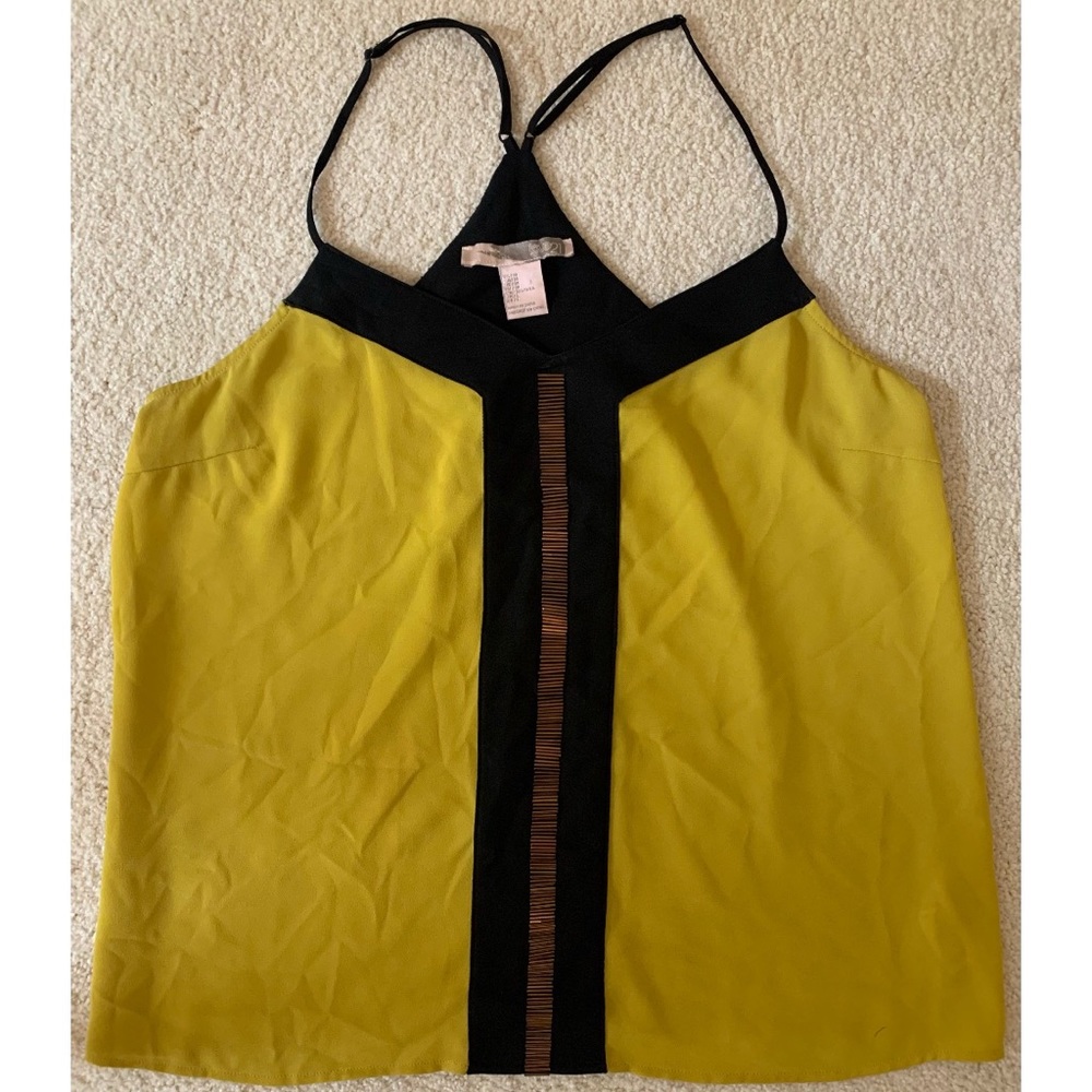 Forever 21 Beaded Racerback Tank Top, SZ L